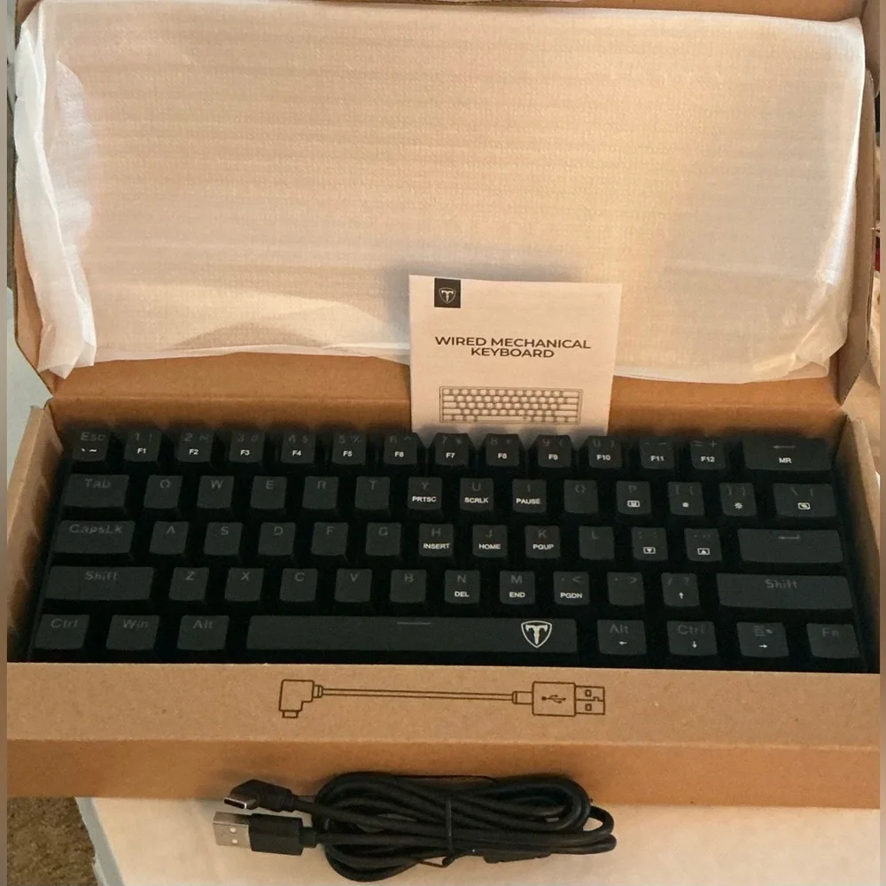 VicTsing PC356ABUS Mechanical Gaming Keyboard, Compatible with Windows, Mac & PC